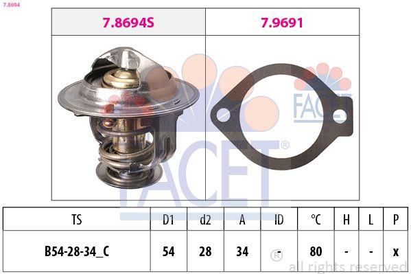 Facet 7.8694 Facet /Thermostat Opel Antara /Chevrolet Captiva /Cruze Z20dm — Water Pump & Thermostat