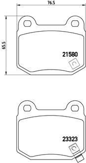 Brembo P56048 Brake Pad Rear Low-Met Toyota