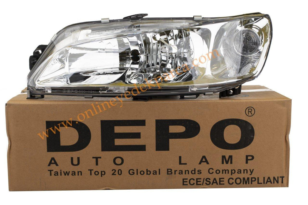 DEPO Left Headlight - Clear Type for Peugeot 306 1996-2002 — Headlights