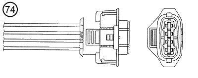 NGK 1706 Oxygen Sensor Oza334-Esz6 Vectra C Astra H Signum Zafira B 1.8 06 Z18xer 471mm — Oxygen & Air-Fuel