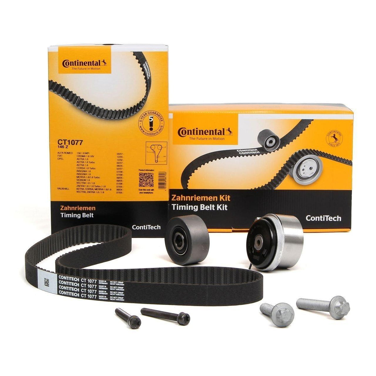 Continental CTAM CT1077K2 Timing Belt Kit - Compatible with Opel Insignia 1.6 Gasoline Engines — Belts