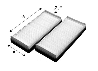 Valeo 715531 Cabin Air Filter Mercedes W210 95-00 / W220 99-05 — Air & Cabin Filters