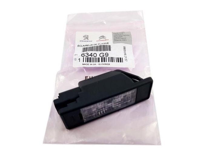Peugeot 307 License Light - Original Replacement Part for 2001-2006 — Tail, Signal & Reflectors