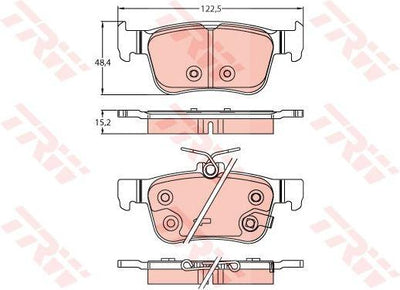 TRW GDB2256 Brake Pad Honda — Brake Pads
