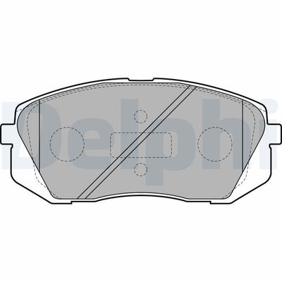 Delphi LP2050 Brake Pad Front i40 ix35 ix55 Carens III 1.6 GDI 1.7 2.0 CRDi 2.4 3.0 V6 06-19
