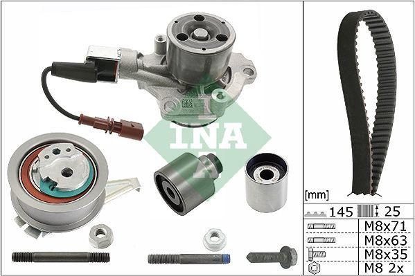 INA Timing Belt & Water Pump Assembly - 530065030 for Golf VII 1.6 TDI — Water Pump & Thermostat