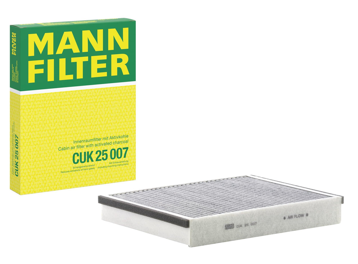 Mann CUK25007 Pollen Filter with Carbon Ford Focus/C-Max/Kuga/Connect/Volvo V40 1.5-1.6 — Air & Cabin Filters
