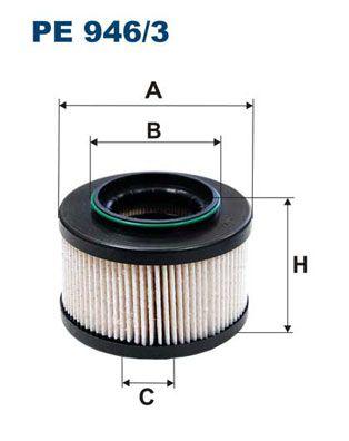 Filtron PE946-3 Fuel Filter Chrysler Voyager III 2.5 Crd, Mercedes G-Class W461 W463 01 — Fuel Delivery