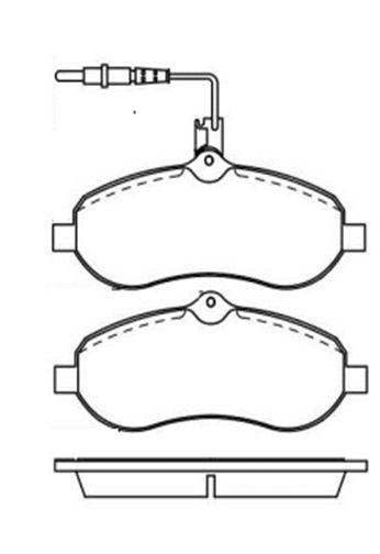 MGA 55104 Brake Pad Brake Front-(with Connector)-(Citroen: Jumpy 07 > > / Fiat: Scudo 07 > > / Peugeot Expert 07 > >) (Vwa24595)