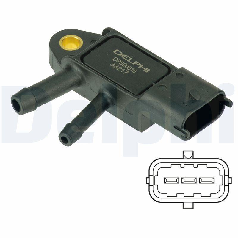 Delphi DPS00016 Manifold Pressure Map Sensor Dpf Nissan Juke/Qashqai Renault Clio IV/Fluence 1.5 — Engine Management Sensors