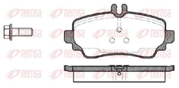 REMSA 0650.00 Brake Pad A Class W168 07 97-08 04 — Brake Pads