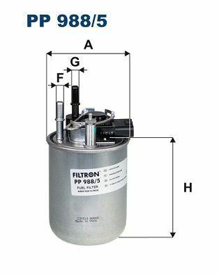 FILTRON PP988-5 Fuel Filter for Nissan Juke 1.5 dCi — Fuel Delivery