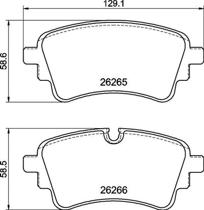 Brembo P85185 Rear Brake Pad-Kablosuz Audi A4/A4 Allroad A5 A6 A7 A8 Q5 Q7 Touareg 15-25 — Brake Pads