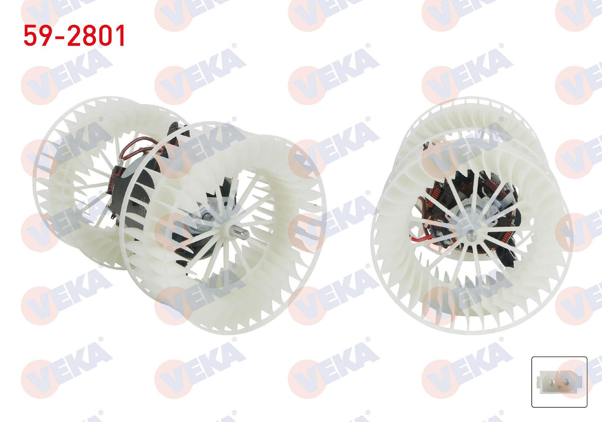 Veka 59-2801 Heater Motor with A/C Mercedes Vito (W639) 111 CDI 2003-2014 / Viano (W639) 2.0 CDI 2003-2014 — Heater & Blower
