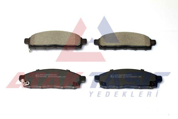 AP 05P2284 Brake Pad Front with Wear Indicator Cable Drilled Mitsubishi L 200 2.4 DI-D 2015-/ Fiat Fullback Pick — Brake Pads