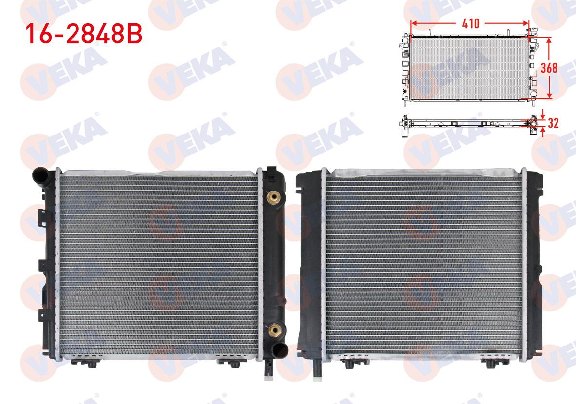 Veka 16-2848B Su Radiator Brazing Mercedes E Series (W124) 200 E A-T Ac-1988-1993 — Radiators & Fans
