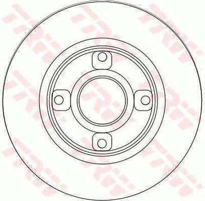 TRW DF4452 Brake Disc Rear (4D 249mm) Peugeot P2008 I P207 P307 Citroen C3 AirCross II C3 II III C4 Ds — Brake Rotors & Drums