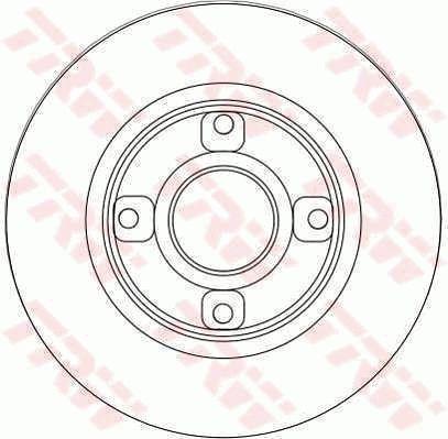 TRW DF4452 Brake Disc Rear (4D 249mm) Peugeot P2008 I P207 P307 Citroen C3 AirCross II C3 II III C4 Ds — Brake Rotors & Drums