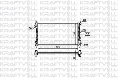 Kraftvoll 08040084 Motor Su Radiator Connect 1.8 TDCi 75Ps/90Ps/110Ps 02/- with A/C — Radiators & Fans