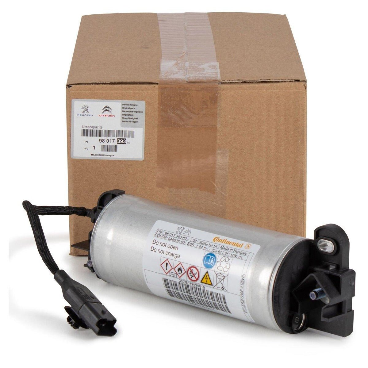 Peugeot Original Start Stop Capacitor Tube for 3008 (2010-2020) — Modules & Wiring