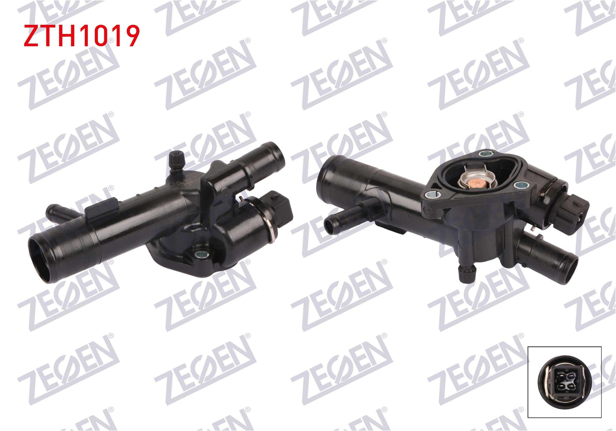 Zegen ZTH1019 Thermostat Complete with Switch 83 C Euro 4 Clio II 1.5 dCi 1998-2005 / Symbol II 1.5 — Water Pump & Thermostat