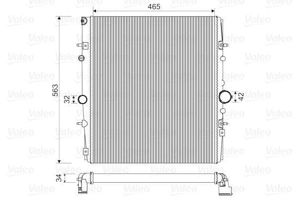 VALEO 732881 Radiator - Aluminum Cooling System — Radiators & Fans