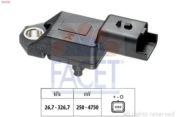 FACET Sensor Emme Pipe Pressure - Pressure Sensor for Ford Galaxy & Citroen C5 — Vehicle Sensors & Switches