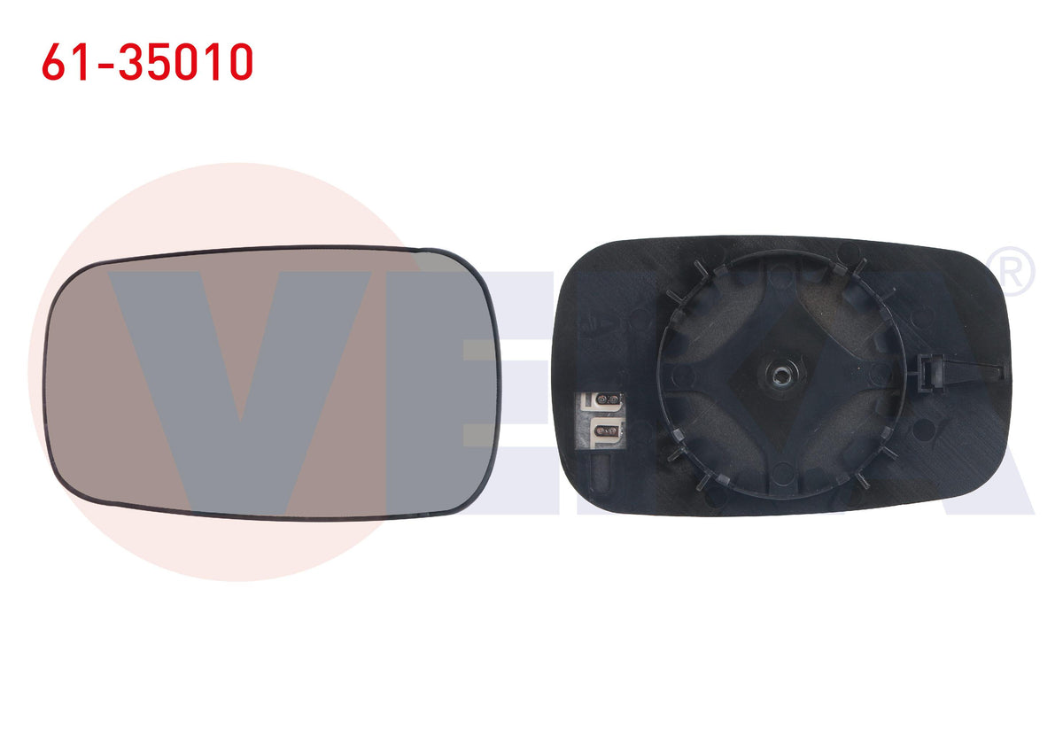 Veka 61-35010 Mirror Glass Left Heated Aspheric Renault Megane II / Clio III — Mirrors