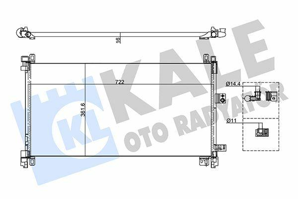 KALE Radiator 508-C5 III - Aluminum AC Radiator — Radiators & Fans