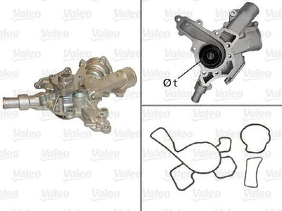 Valeo 506601 Water Pump Opel Astra G Corsa B Corsa C Z12xe — Water Pump & Thermostat