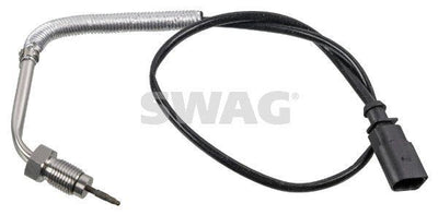 SWAG 33112754 Exhaust Gas Temperature Sensor Black Passat Golf VII Caddy CC Jetta Polo Toura — Temperature Sensors & Switches