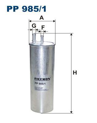 Filtron PP985-1 Diesel Filter Transporter T5/T6 08= Axd-Caaa-Caab-Caac 2.0-2.5 TDI — Fuel Delivery