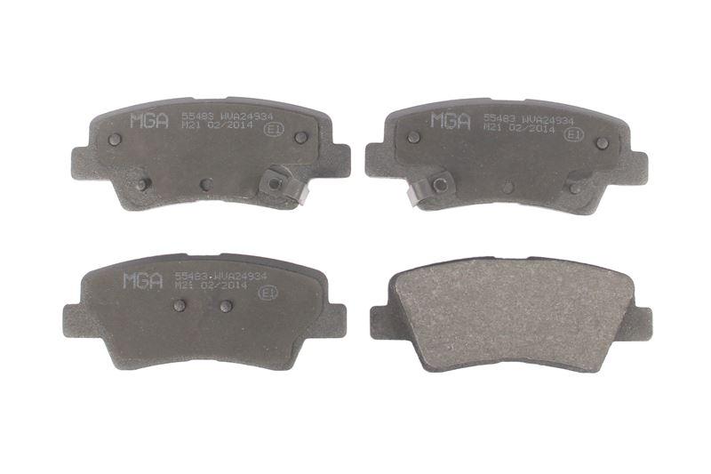 MGA 55483 Brake Pad Brake Rear (Hyundai Elantra Tucson Sonata / Kia Soul Sportage Opirus / Ssangyong Korando Tiv — Brake Pads