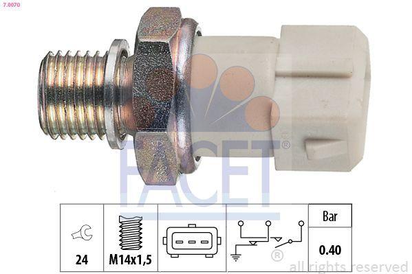 FACET Oil Pressure Switch 7.0070 - Reliable Performance for Ascona C, Corsa A, Vectra A — Switches & Relays