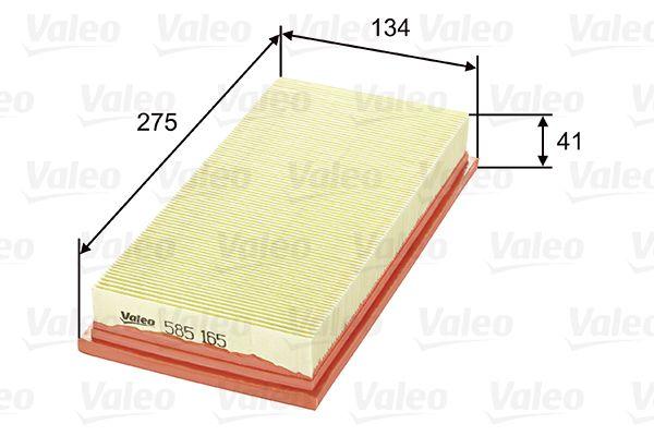 Valeo 585165 Air Filter (Chrysler Voyager II 2.5 TD) — Air & Cabin Filters