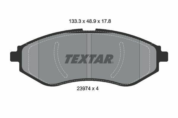 TEXTAR Brake Pads - Performance for Chevrolet Aveo/Kalos 04-