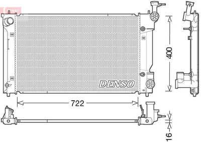 Denso DRM50098 Su Radiator Lexus Is III-E3-250 400×736X16 13