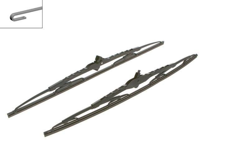 BOSCH Wiper Blade Set - Twin On 550-530 for Alfa Romeo 156 and Audi TT — Wipers