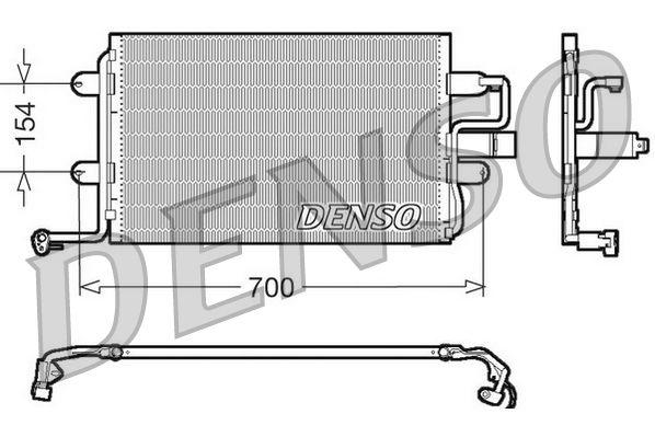 Denso DCN32017 A/C Condenser (VW Golf 98-06 Audi A3 97-03 Seat Leon 00-06 Skoda Octavia 97-00) — Condensers & Evaporators