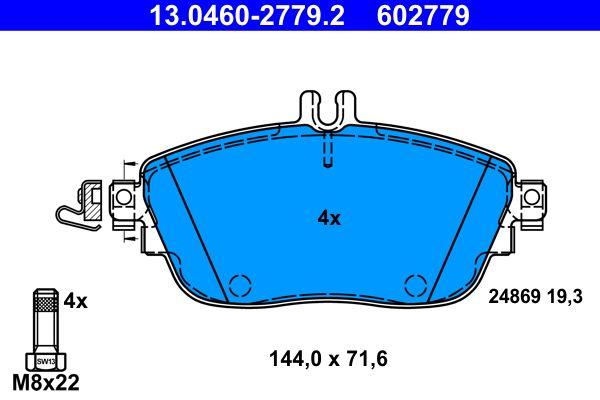 ATE 13.0460-2779.2 Brake Pad Front Mercedes X156 W176 W246 C117 — Brake Pads