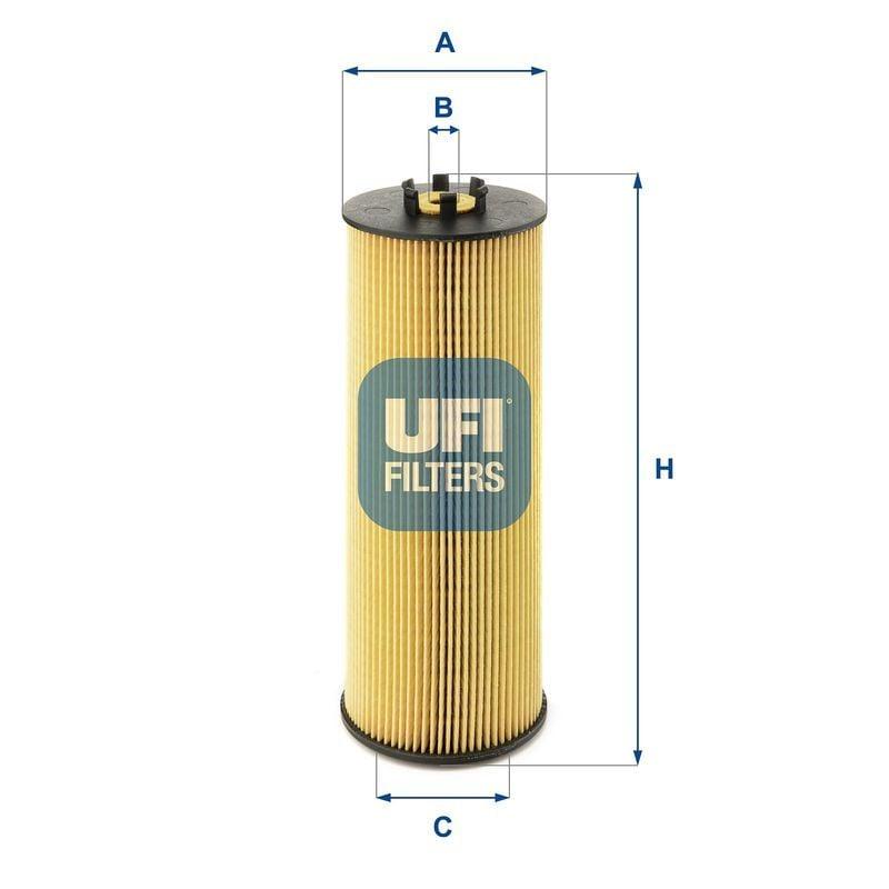 UFI FILTRE Oil Filter 25.019.00 - Compatible with Passat 97-05, A4 98-08, A6 98-05 — Oil Filters