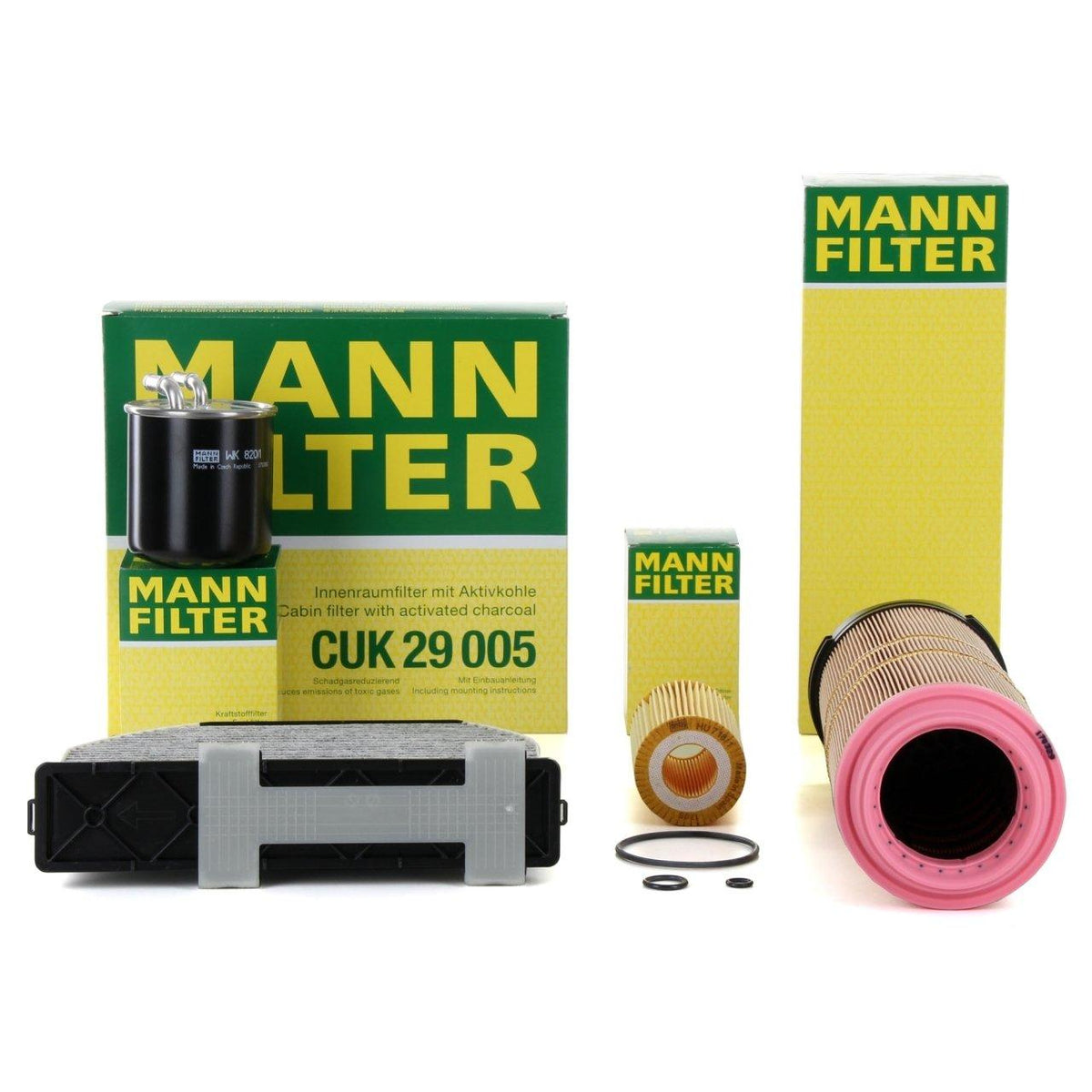 Mann Mercedes W204 C220 CDI 646 Motor Scheduled Service Filter Set — Maintenance & Service Kits