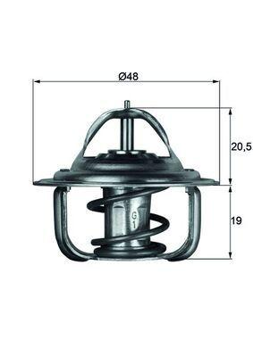 Mahle TX183D Thermostat Chrysler Concorde 2.7 3.5 300M 3.5 300C (Lx, Le) 3.5 — Water Pump & Thermostat