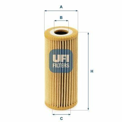 UFI Oil Filter 2506700 - Compatible with A-Class W168-W169 (2004-2013) — Oil Filters