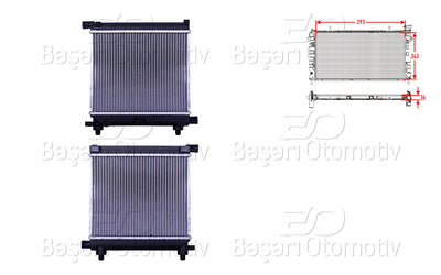 Wisco 3113582-00 Water Radiator Brazing Mt 293X343x36 Mercedes-Benz W201 C124 S124 W124 190 20 23E E20 230 — Radiators & Fans