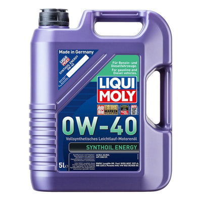 Liqui Moly Synthoil Energy 0W-40 Motor Oil - High Performance Oil — Fluids & Chemicals