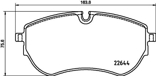 Hella 8DB355037-731 Front Brake Pad Amarok 17 >