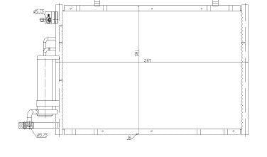 MGA 82280 A/C Condenser-(Ford Fiesta VI 1.4 TDCi B-Max 12-567×381×16) — Condensers & Evaporators