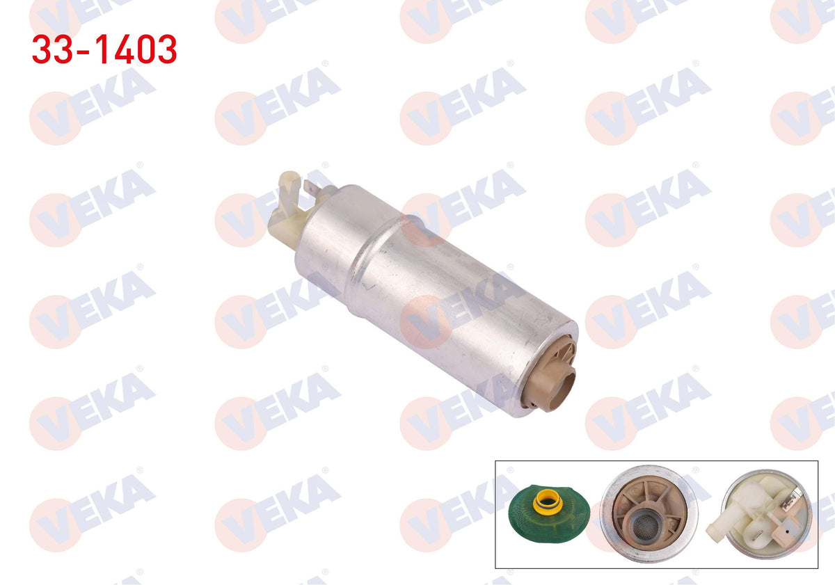Veka 33-1403 Fuel Pump with Strainer 4 Bar BMW 5 Series (E39) 520 i-525 i-530 i-520 i 1995-2003 — Fuel Delivery