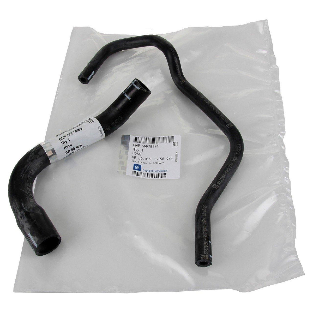 Opel Corsa C 1.2 Twinport Ventilation Hose Set - Original Long & Short Hoses — Crankcase & Ventilation
